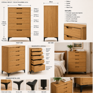 Leslie Bespoke Chest of Drawers